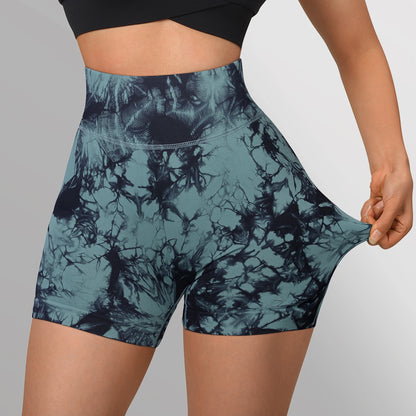 Formende High Waist Tie-Dye Leggings Shorts